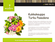 Tablet Screenshot of kukkakauppaturku.com